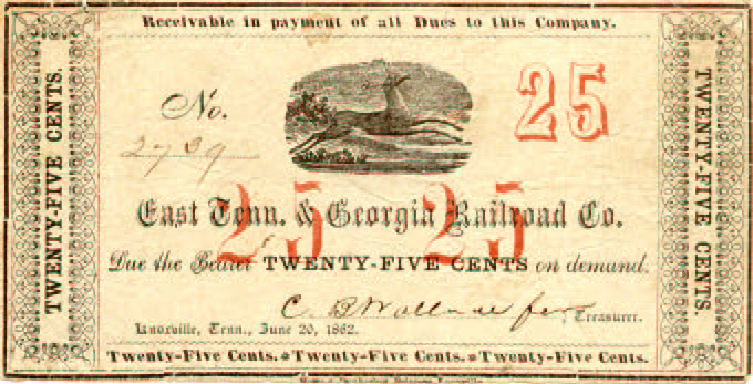 $0.25 G-1375 East TN & GA RR